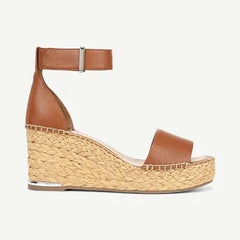Franco Clemens Raffia Espadrille Wedge Sandal