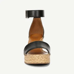 Franco Clemens Raffia Espadrille Wedge Sandal