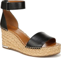 Franco Clemens Raffia Espadrille Wedge Sandal